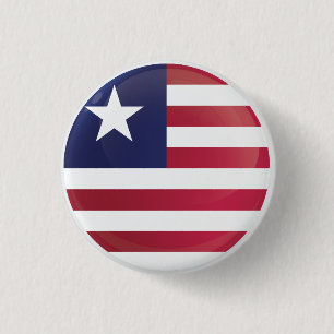 Liberia Round Icon Flag Ronde Button 3,2 Cm