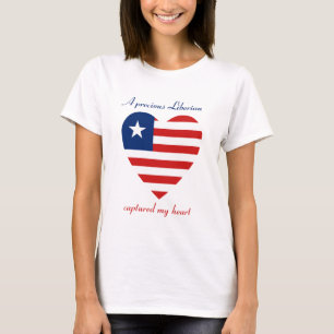Liberia Vlag Hartendief T-Shirt