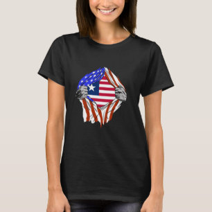 Liberia VS Amerika Liberische wortels Liberisch T-shirt