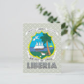 Liberia wapenstilstand briefkaart (Staand voorkant)