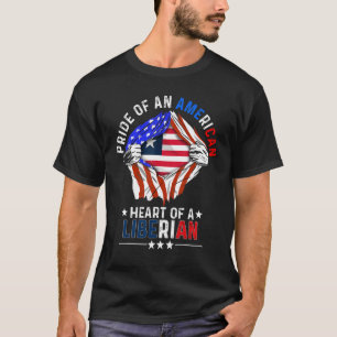 Liberiaans-Amerikaans-Amerikaans Pride-buitenlands T-shirt