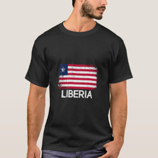 Liberiaanse vlag gemaakt in Liberia Gift T-shirt