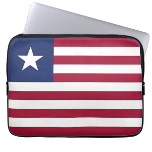 Liberiaanse vlag laptop sleeve