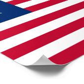 Liberiaanse vlag (Liberia) Poster (Hoek)