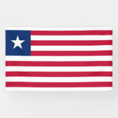 Liberiaanse vlag (Liberia) Spandoek (Horizontaal)