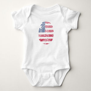 Liberiaanse vlag Vingerprint Romper