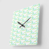 Libertà.Gradient Text. Vierkante Klok (Hoek)