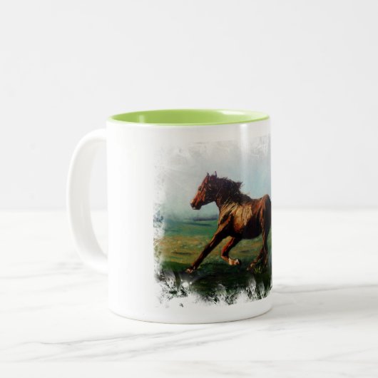 Libertad Tweekleurige Koffiemok (Voorkant links)