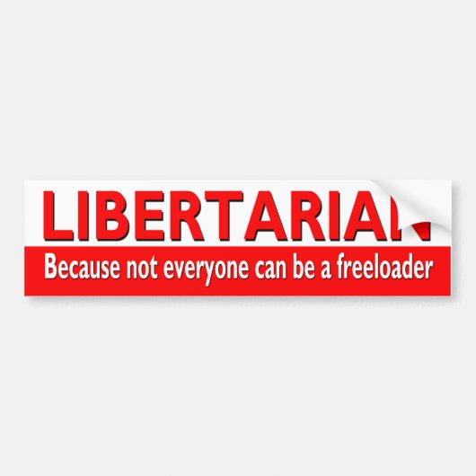 LIBERTARIAANSE BUMPERSTICKER (Voorkant)