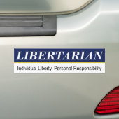 Libertarian Bumpersticker (Op auto)