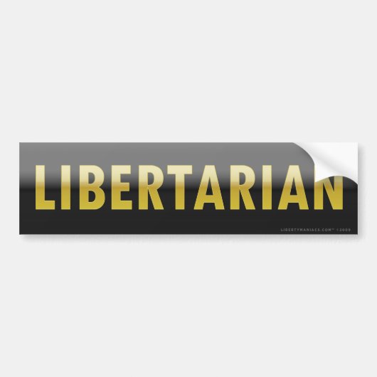 Libertarian Bumpersticker (Voorkant)