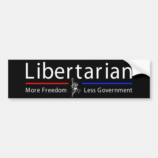 Libertarian Bumpersticker (Voorkant)