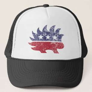 Libertarian in nood trucker pet