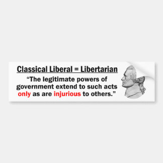 Libertarian Jefferson Bumpersticker