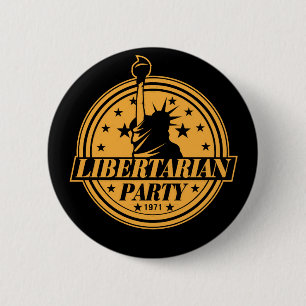 Libertarian Partij 1971 Ronde Button 5,7 Cm