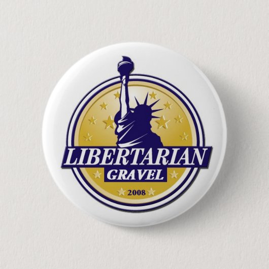 Libertarian Party GRAVEL Button LP Denver (Voorkant)