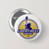 Libertarian Party GRAVEL Button LP Denver (Voorkant /achterkant)