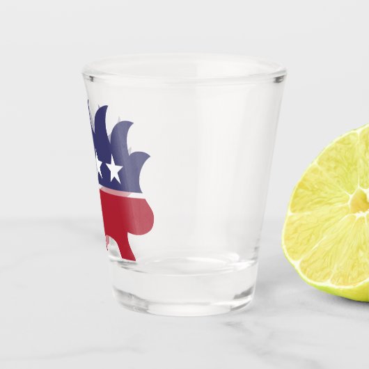 Libertarian Party Porcupine Symbol Shot Glas (Rechts)
