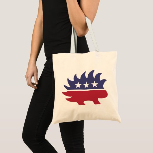 Libertarian Party Porcupine Symbol Tote Bag (Voorkant (product))