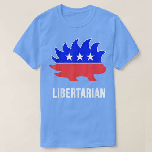 Libertarian Porcupine Libertarianisme T-shirt (Design voorkant)
