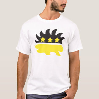 Libertarian porcupine logo (geel) t-shirt
