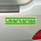 Libertarian Retro Bumpersticker (Op auto)
