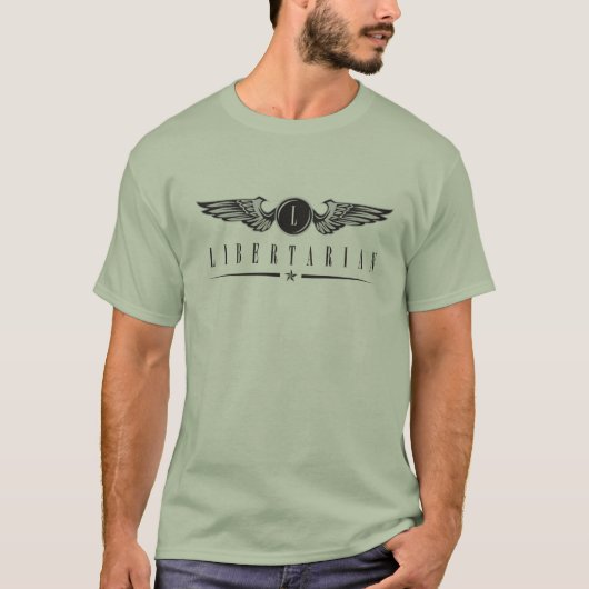 Libertarian Winged Emblem Shirt (Voorkant)