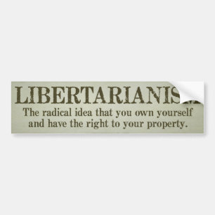 Libertarianisme Bumpersticker