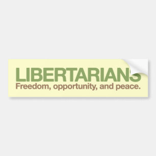 Libertarians Bumpersticker