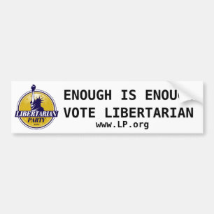 Libertariële partij bumpersticker