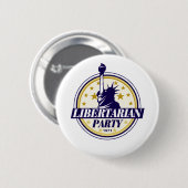 libertariële partij logo ronde button 5,7 cm (Voorkant /achterkant)