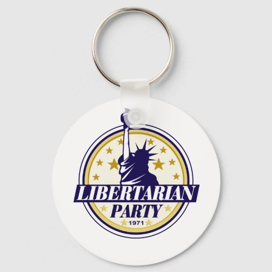 libertariële partij logo sleutelhanger (Voorkant)