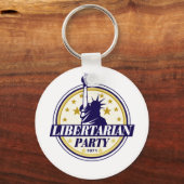 libertariële partij logo sleutelhanger (Voorkant)