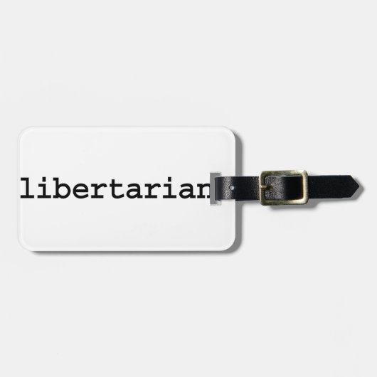 libertariër . bagagelabel (Voorkant horizontaal)