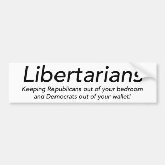 Libertariërs Bumpersticker
