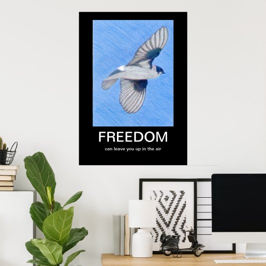 LIBERTÉ Affiche démotivante (Bureau à domicile)