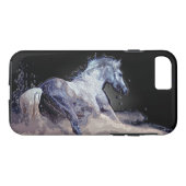 Liberté - Cheval de course dur iPhone 7 Coque (Dos (Horizontal))