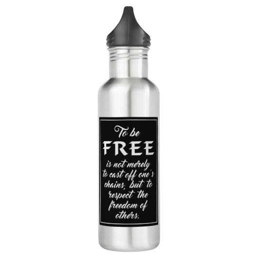 Liberté Citer bouteilles d'eau monogramme personna (Gauche)