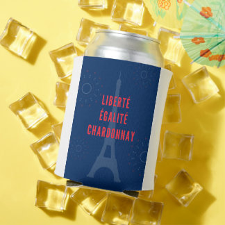 Liberté Égalité Chardonnay Grappige Eiffeltoren Wi Blikjeskoeler