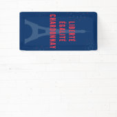 Liberté Égalité Chardonnay Grappige Eiffeltoren Wi Spandoek (Insitu)