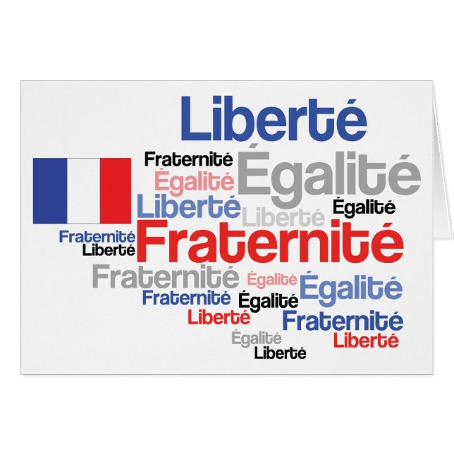Liberté, égalité, confrérie - révolution française (Devant horizontal)