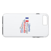 Liberté, Égalité, Fraternité - French Motto Flag Case-Mate iPhone Case (Achterkant (Horizontaal))