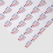 Liberté, Égalité, Fraternité - French Motto Flag Tissuepapier (Detail)
