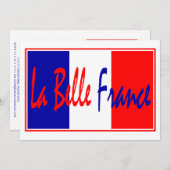 Liberté, Egalité, Fraternité - French Theme Event Kaart (Voorkant / Achterkant)