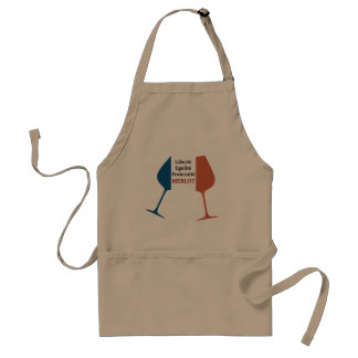 Liberté Egalité Fraternité merlot france apron Standaard Schort