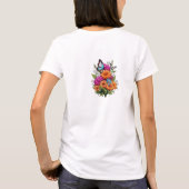 Liberté en T-shirt papillon en vol (Dos)