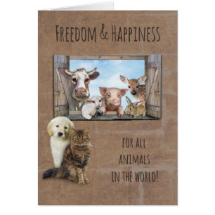 Liberté et bonheur pour tous les animaux dans le m