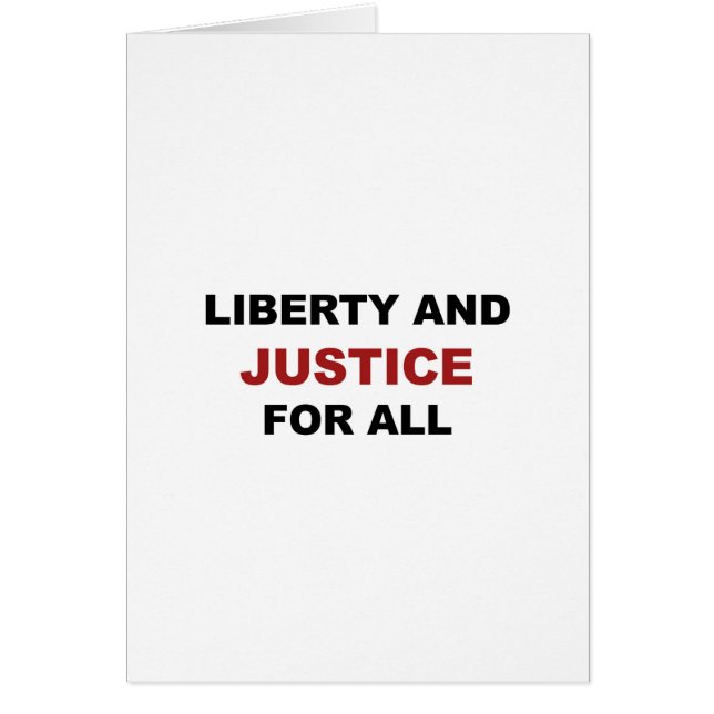 Liberté et JUSTICE pour tous (Devant)