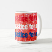 "Liberté et justice pour tous" - Mug (Devant droit)