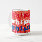 "Liberté et justice pour tous" - Mug (Devant gauche)